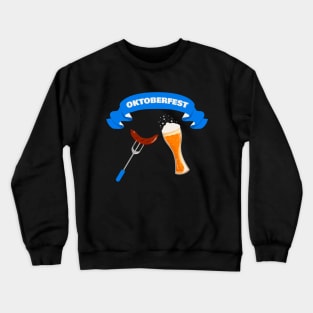 Oktoberfest Beer and Bratwurst Crewneck Sweatshirt